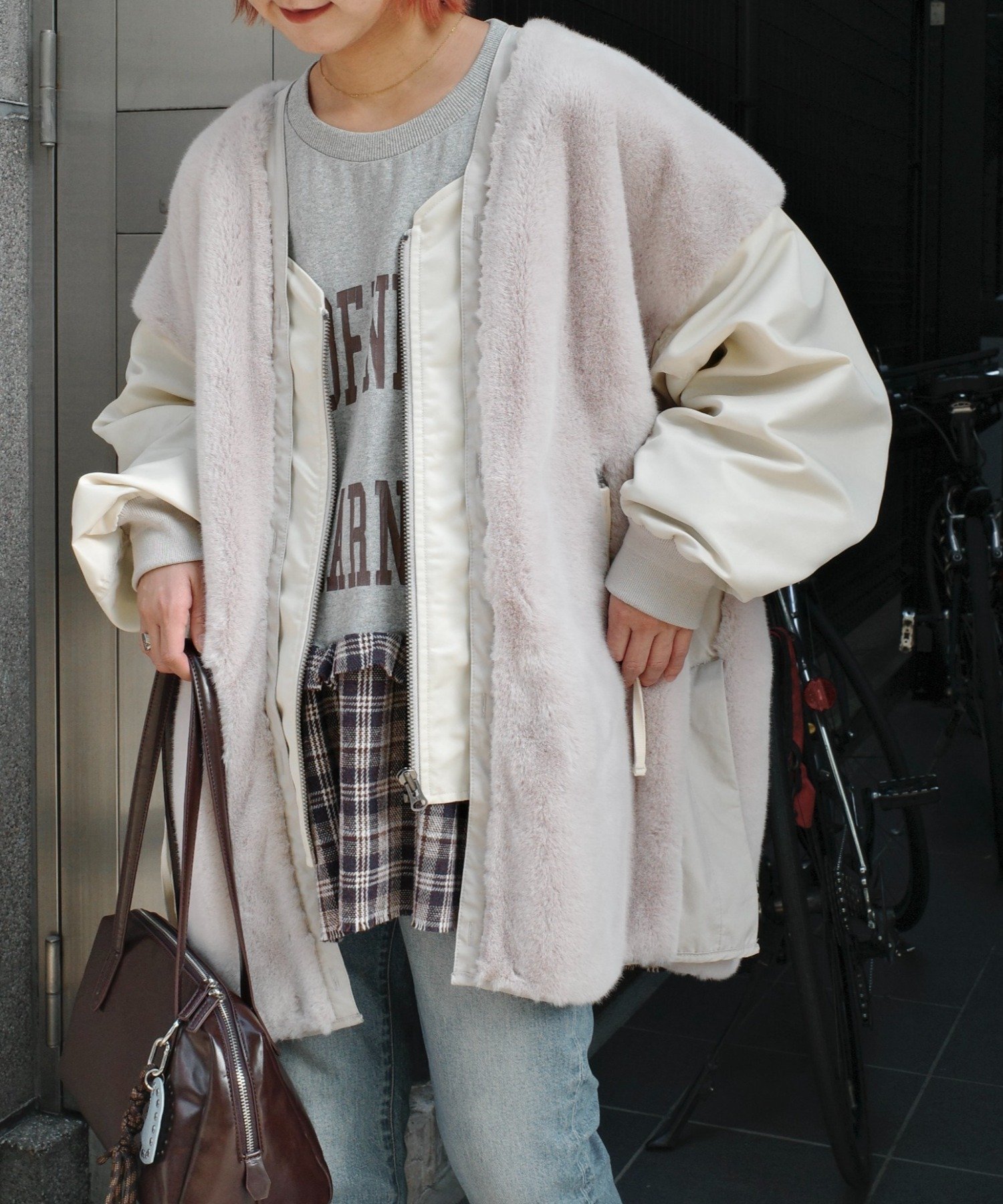 CIAOPANIC TYPY｜【etsinta/エシンタ】ファー切替ジャケット | Rakuten