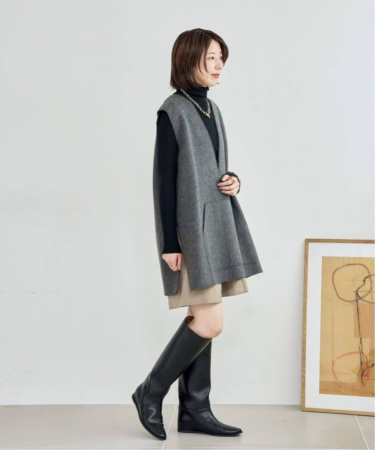 LE TALON｜《追加3》2cmワイドシャフトロングブーツ | Rakuten Fashion