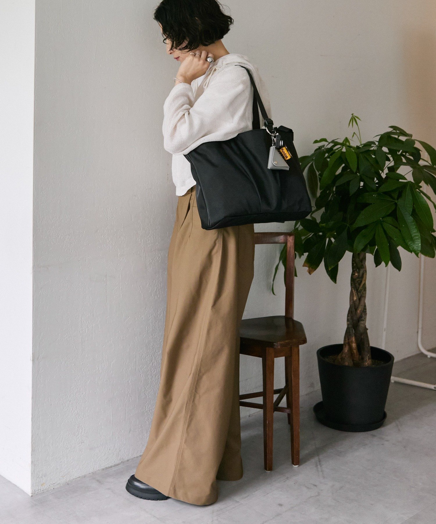 ear PAPILLONNER｜《ouchi企画》アジャスタートートバッグ横型