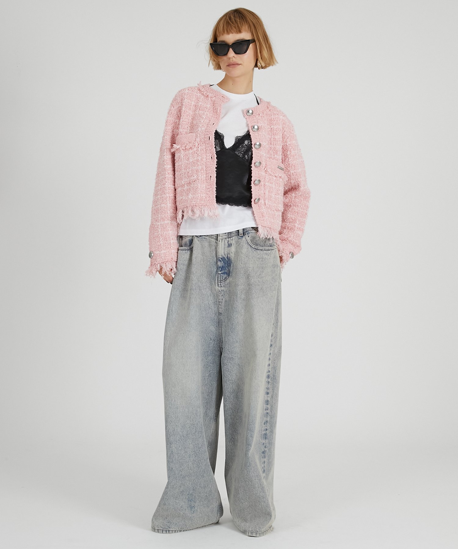 PRANK PROJECT｜ツイードニットカーディガン | Rakuten Fashion(楽天