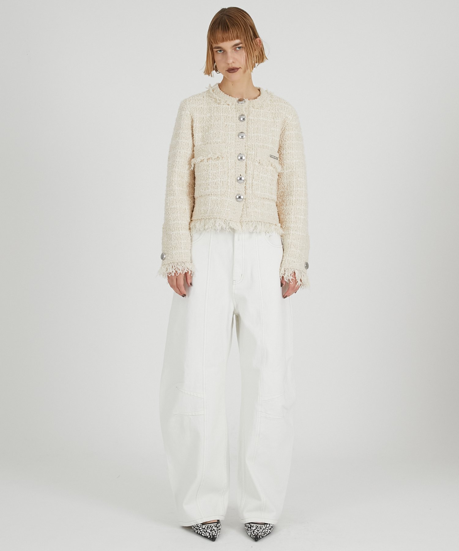 PRANK PROJECT｜ツイードニットカーディガン | Rakuten Fashion(楽天