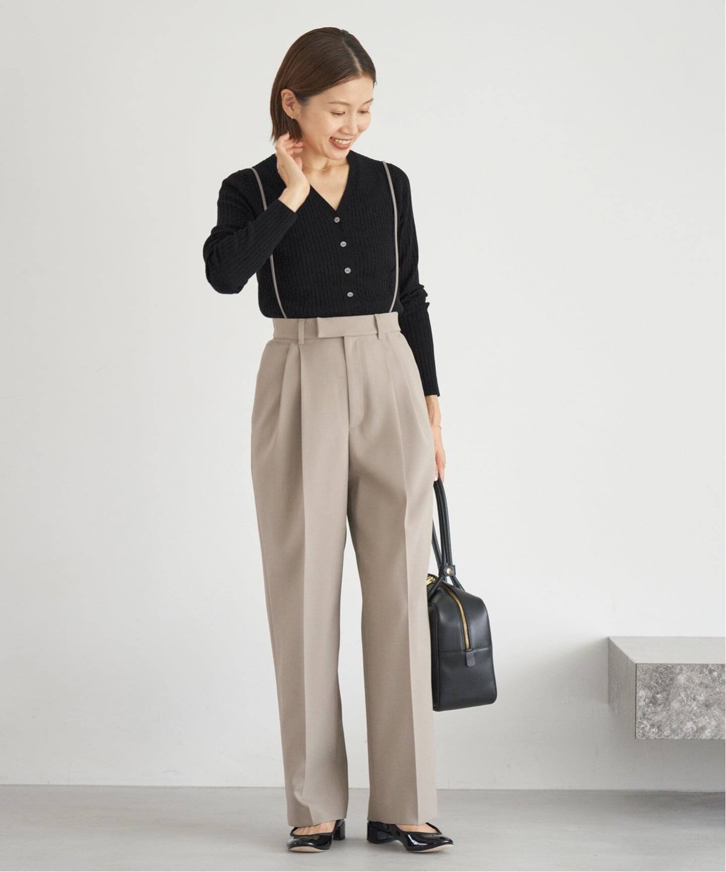 IENA｜《追加》イタリア ヤーン RIB Vネックカーディガン | Rakuten