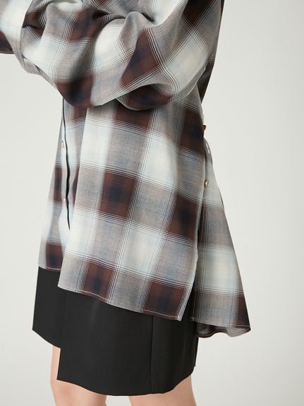 FRAY I.D｜2wayオンブレチェックシャツ | Rakuten Fashion(楽天