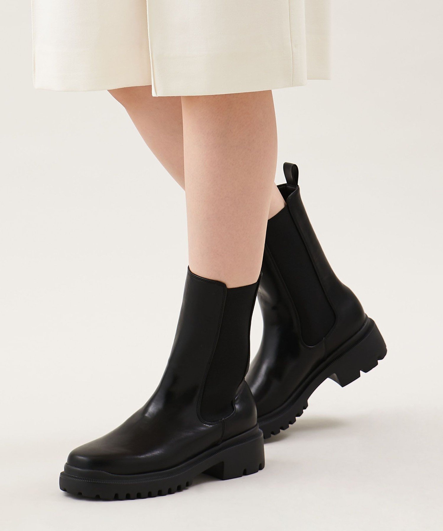 ODETTE E ODILE｜ミドルサイドゴア ショートブーツ | Rakuten Fashion