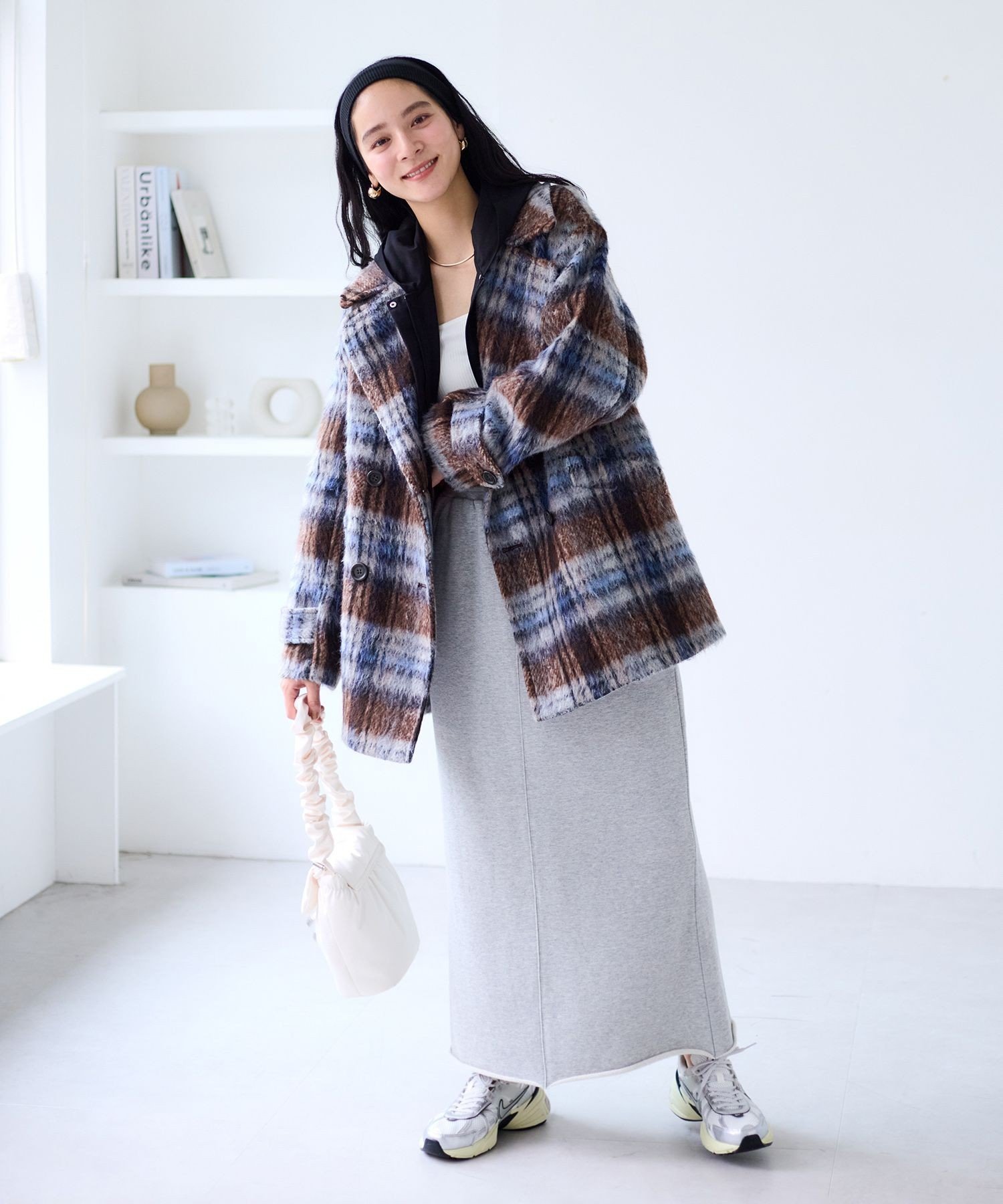 VIS｜【WEB限定】シャギーミディ丈Pコート | Rakuten Fashion(楽天