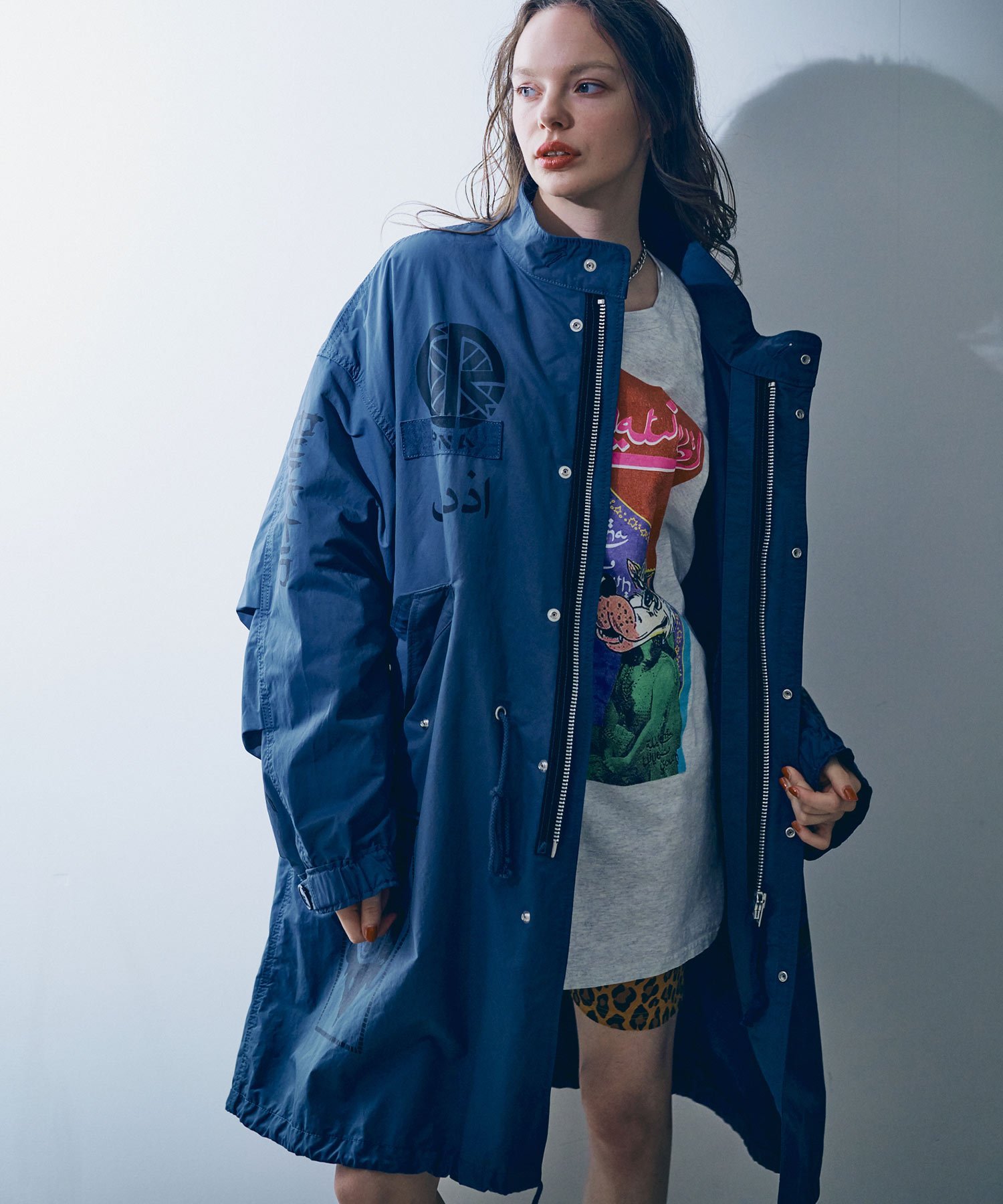 RNA｜RNA/(W)C0783 マルチプリントBIGモッズコート | Rakuten Fashion