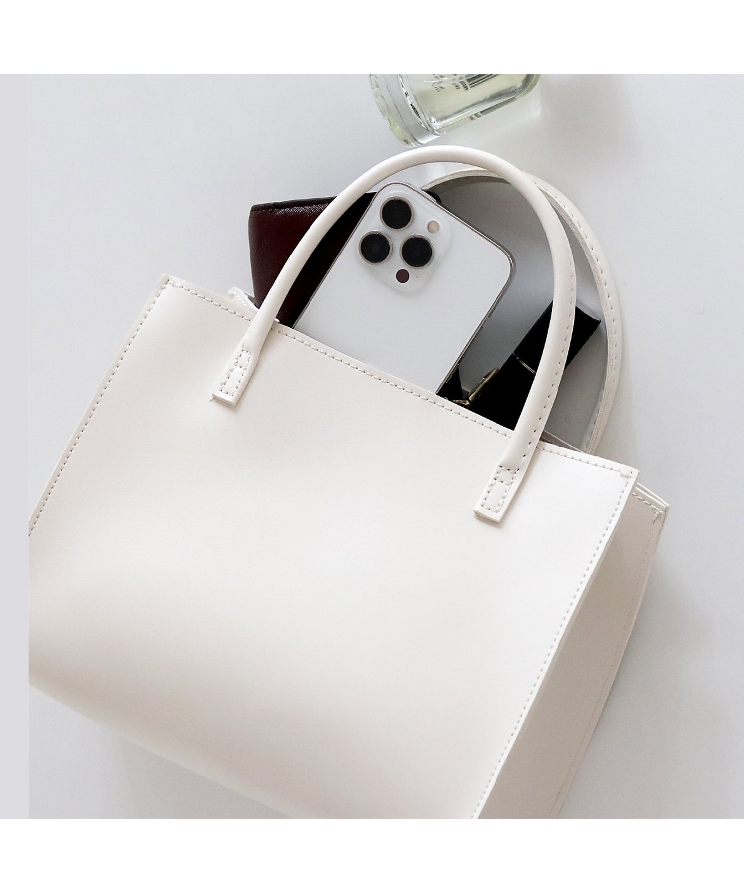 Rouge vif la cle｜エコレザー2WAYトートバッグ | Rakuten Fashion