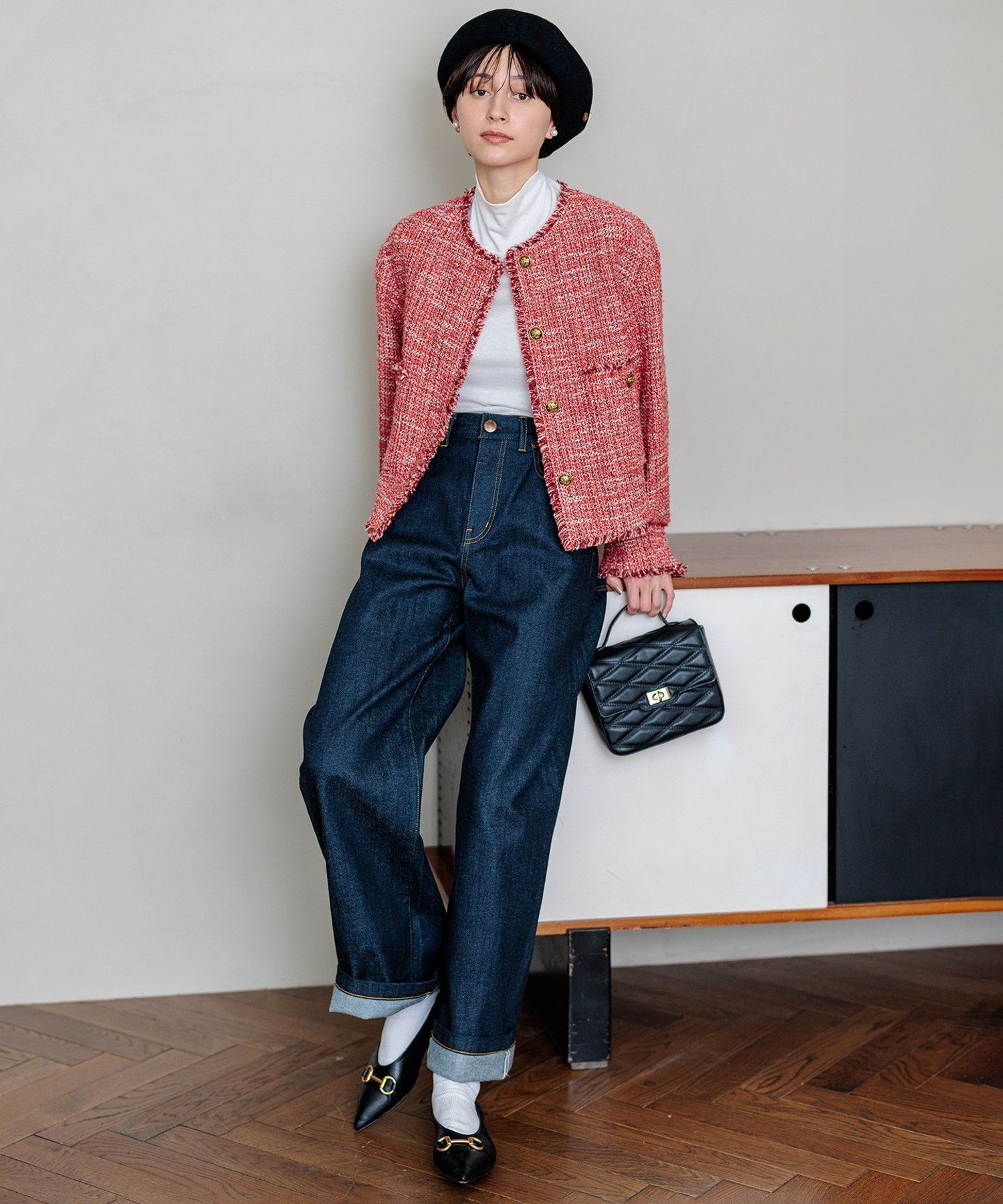 23区｜【滝沢眞規子さん着用】GIOLICA ボタン ツイード ジャケット