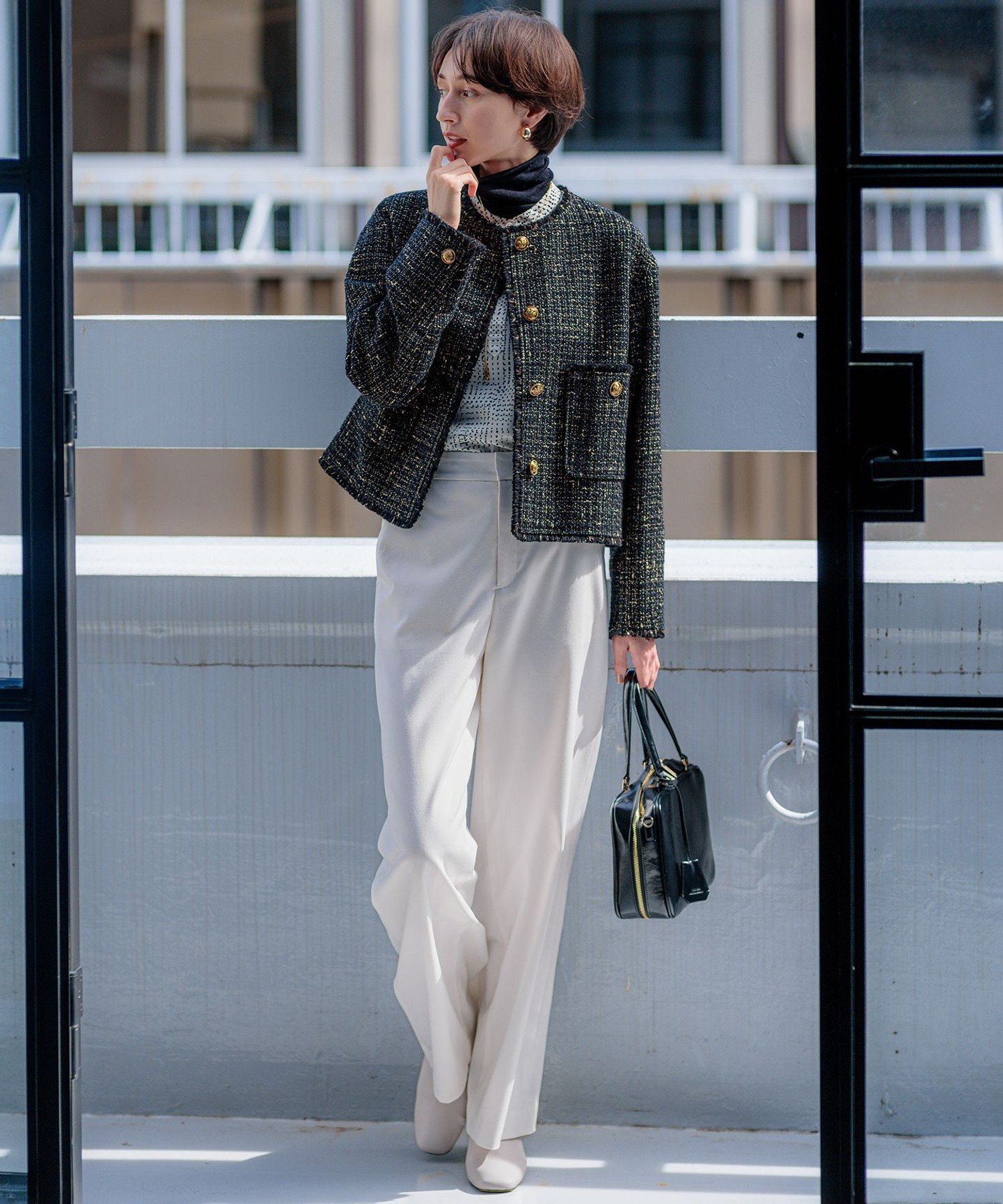 23区｜【滝沢眞規子さん着用】GIOLICA ボタン ツイード ジャケット