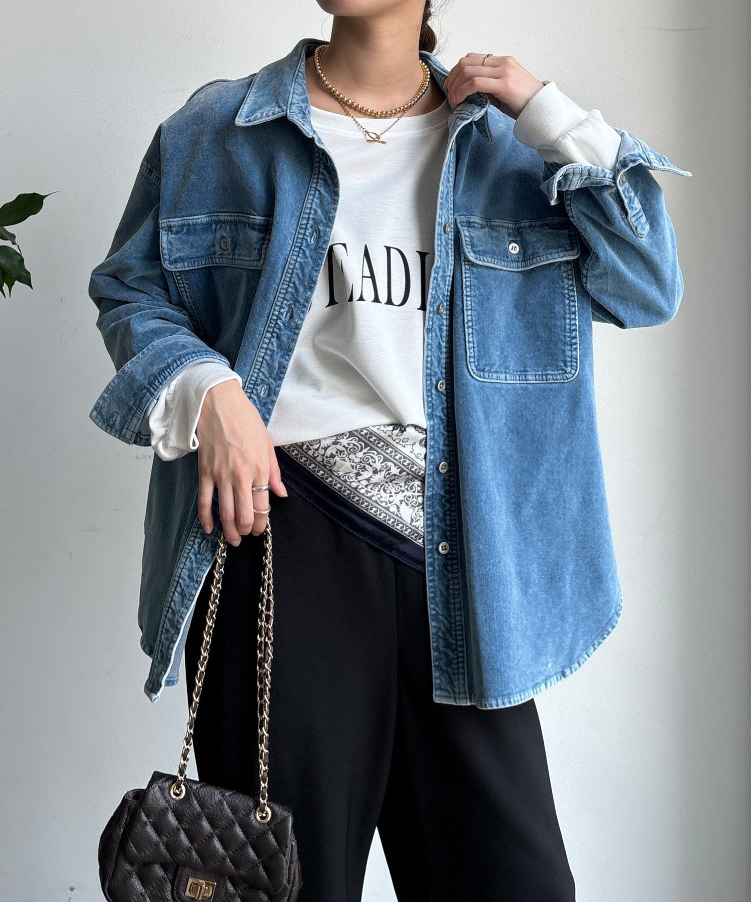 DOUDOU｜別珍デニムシャツ | Rakuten Fashion(楽天ファッション／旧