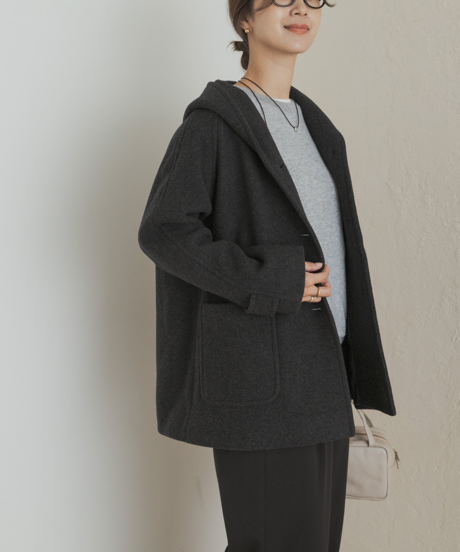 URBAN RESEARCH DOORS｜エアリーウールフードコート | Rakuten Fashion