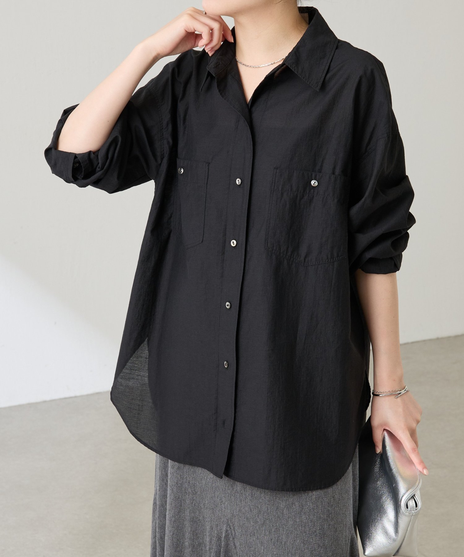 COLLAGE GALLARDAGALANTE｜シアーデニムシャツ | Rakuten Fashion(楽天
