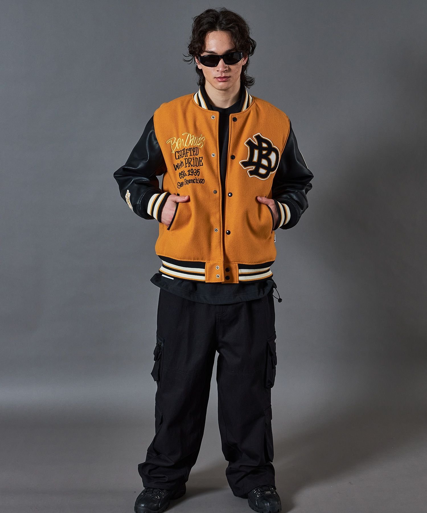 NAVAL｜【BEN DAVIS(ベンデイビス)】BD STADIUM JACKET / 刺繍