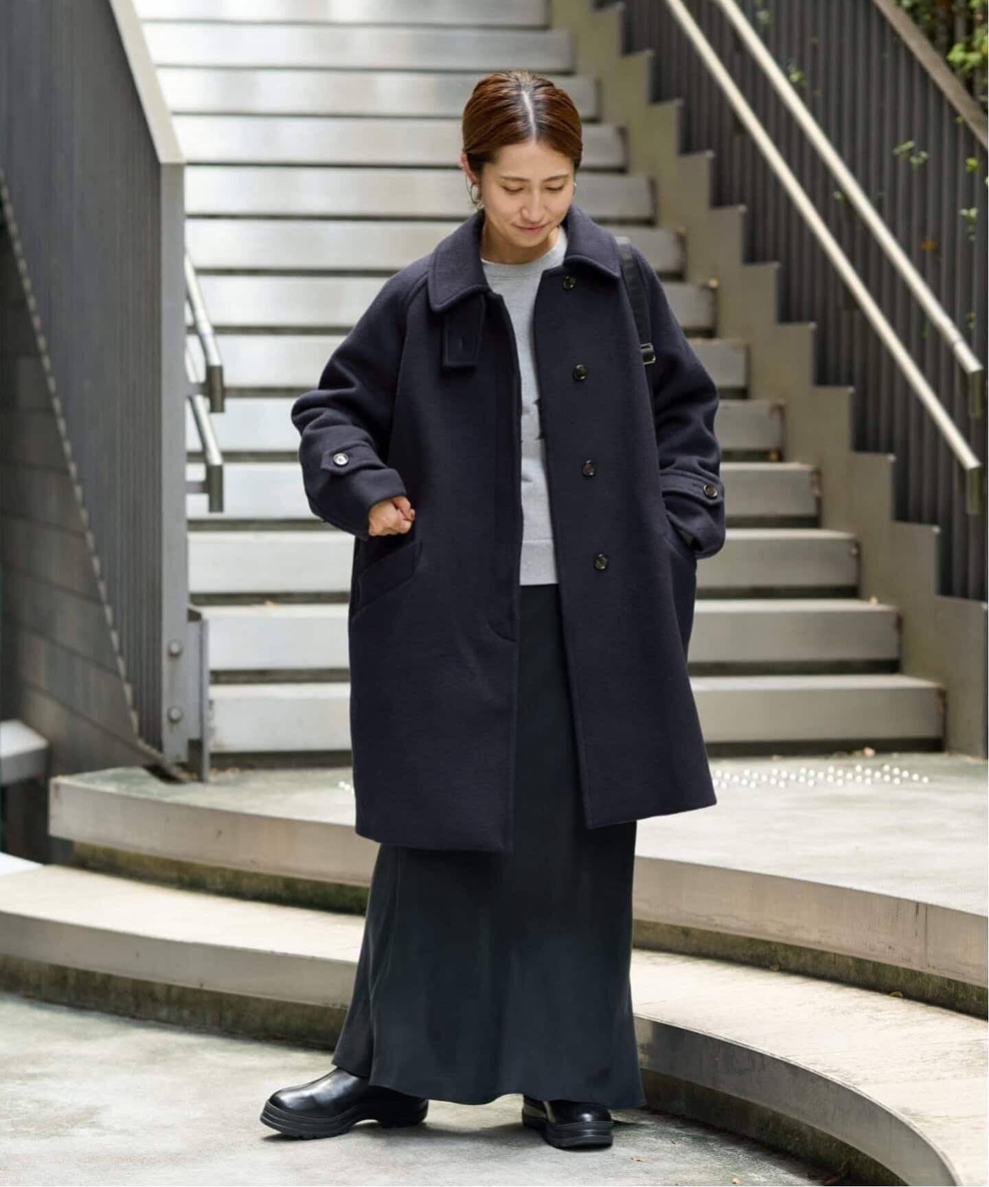 FRAMeWORK｜≪追加≫ラムウールMIXシャルムバルカラーコート 4