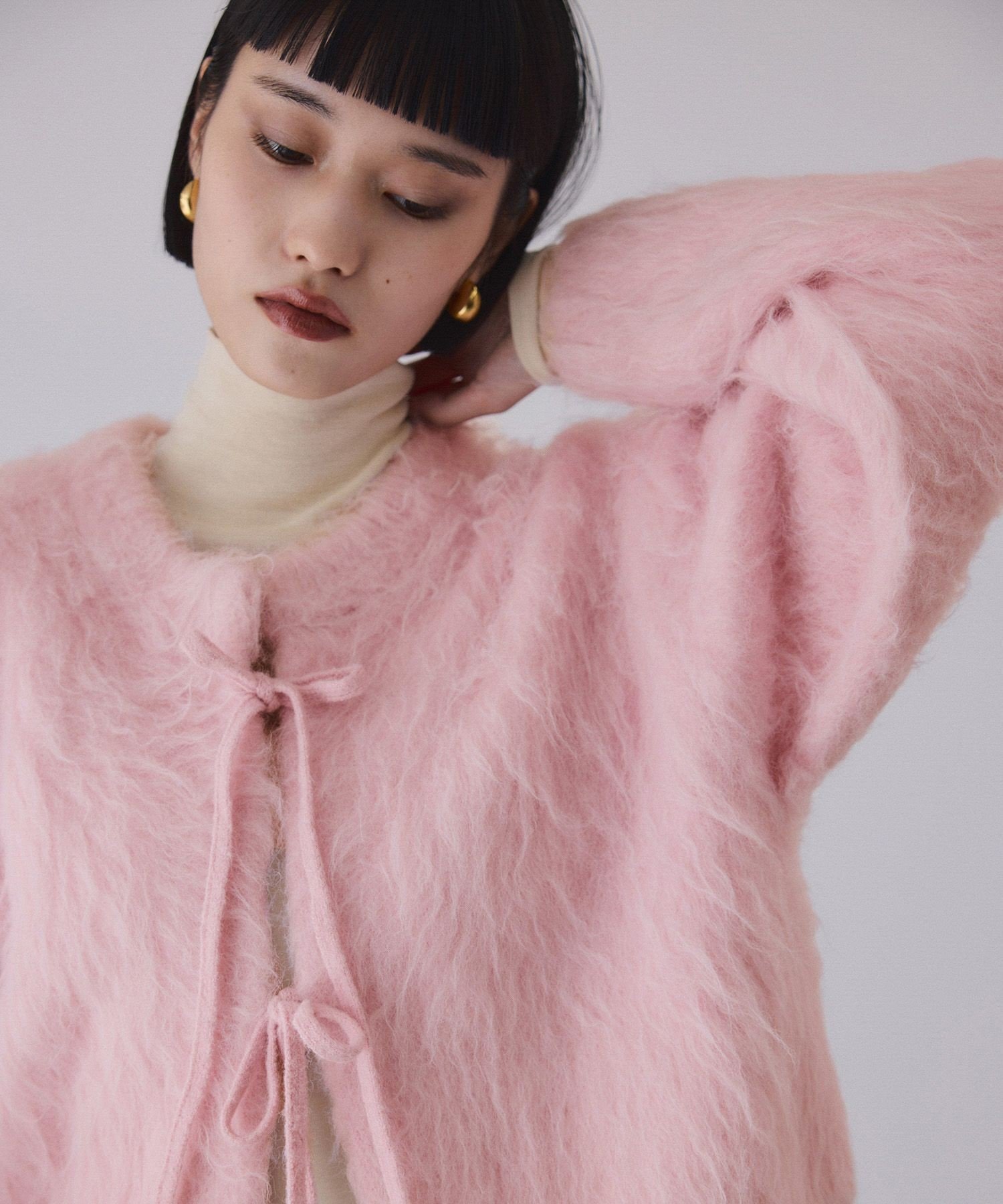 ADAM ET ROPE'｜アルパカフラッフィーカーディガン | Rakuten Fashion