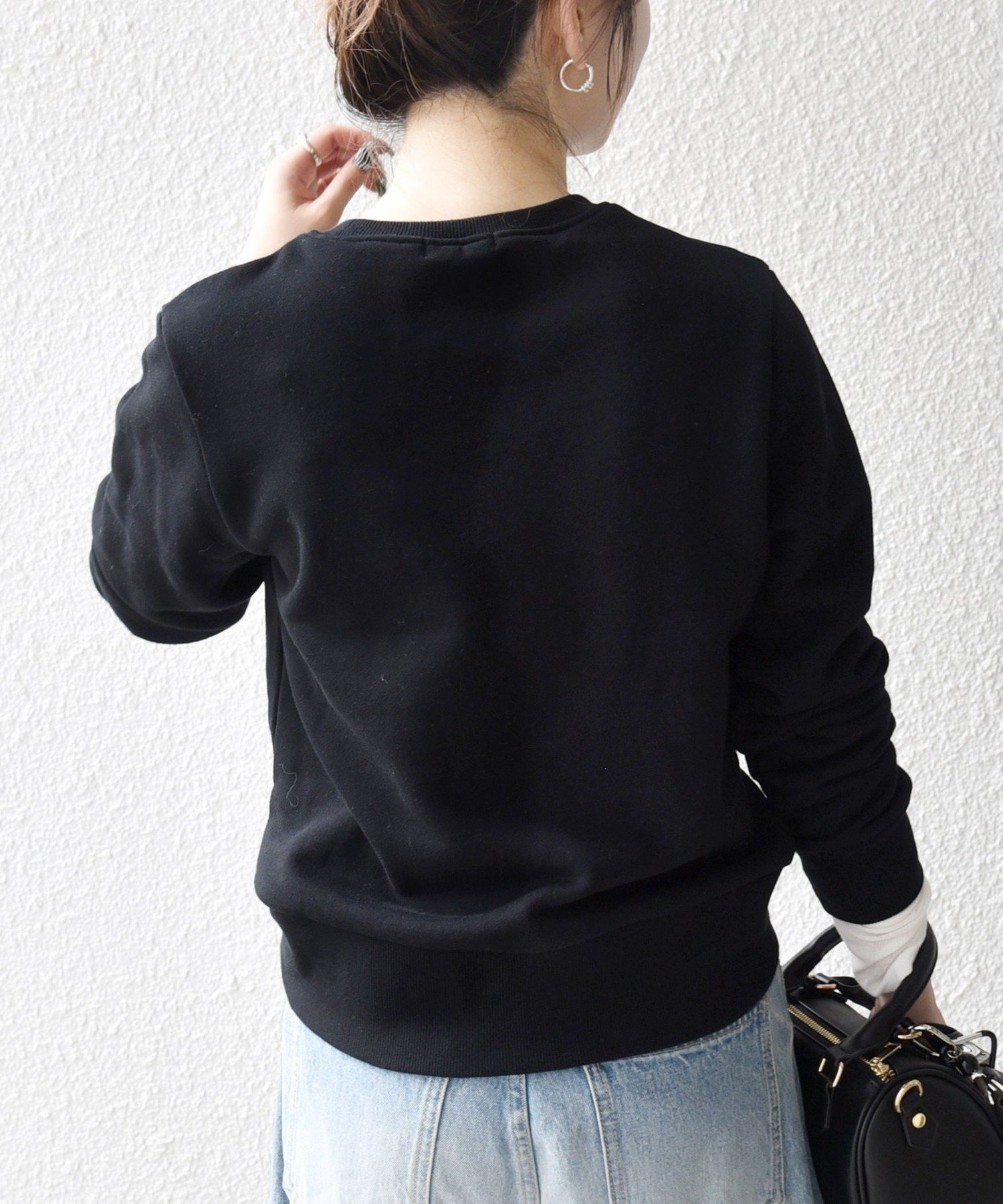 新品未使用　タグ付きビジュー クルーネックプルオーバー SHIPS SHIPS any トレーナー スウェット any:「手洗い可能」裏起毛 ビジュー