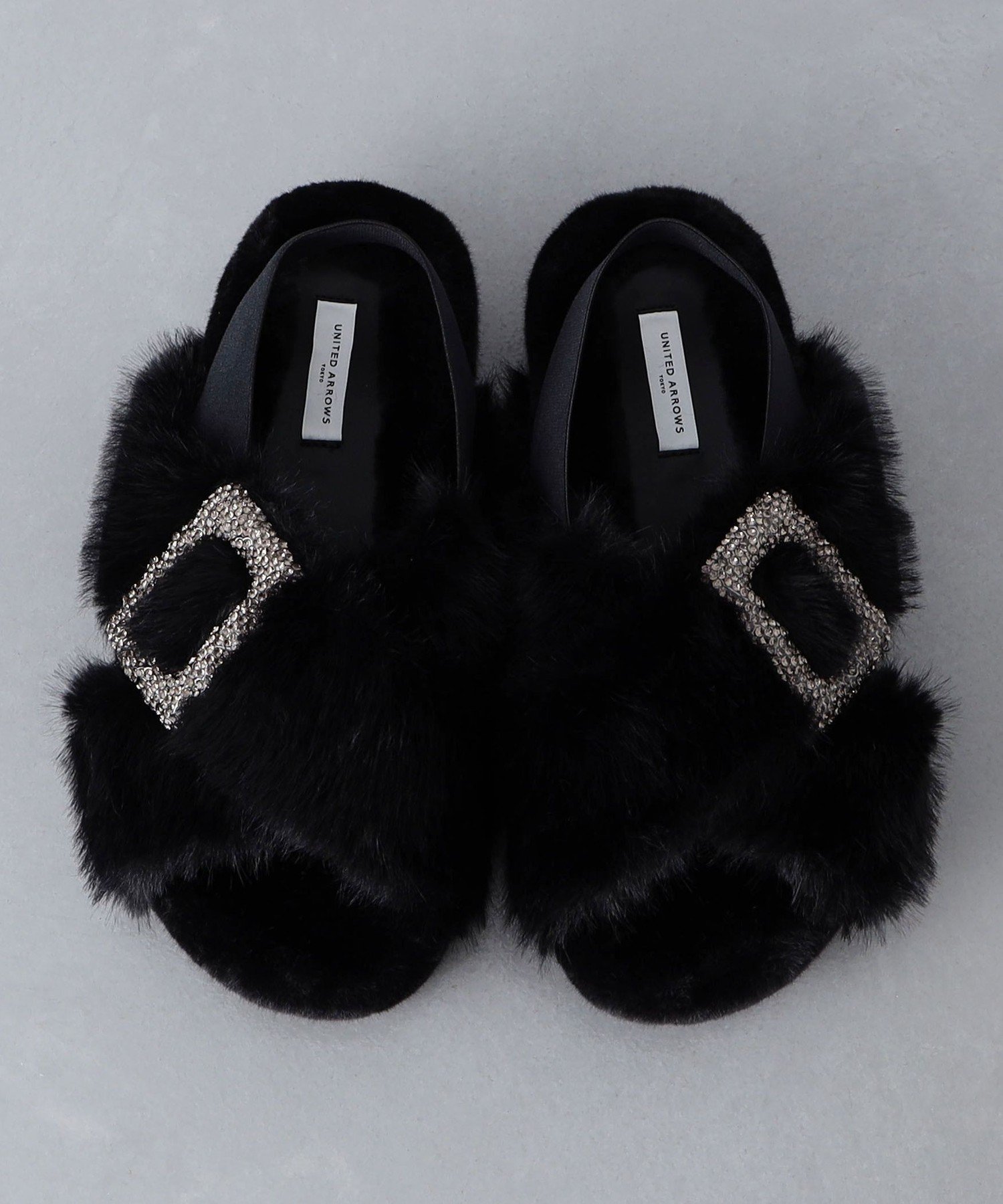 UNITED ARROWS LTD. OUTLET｜ビジューフェイクファー バックストラップ