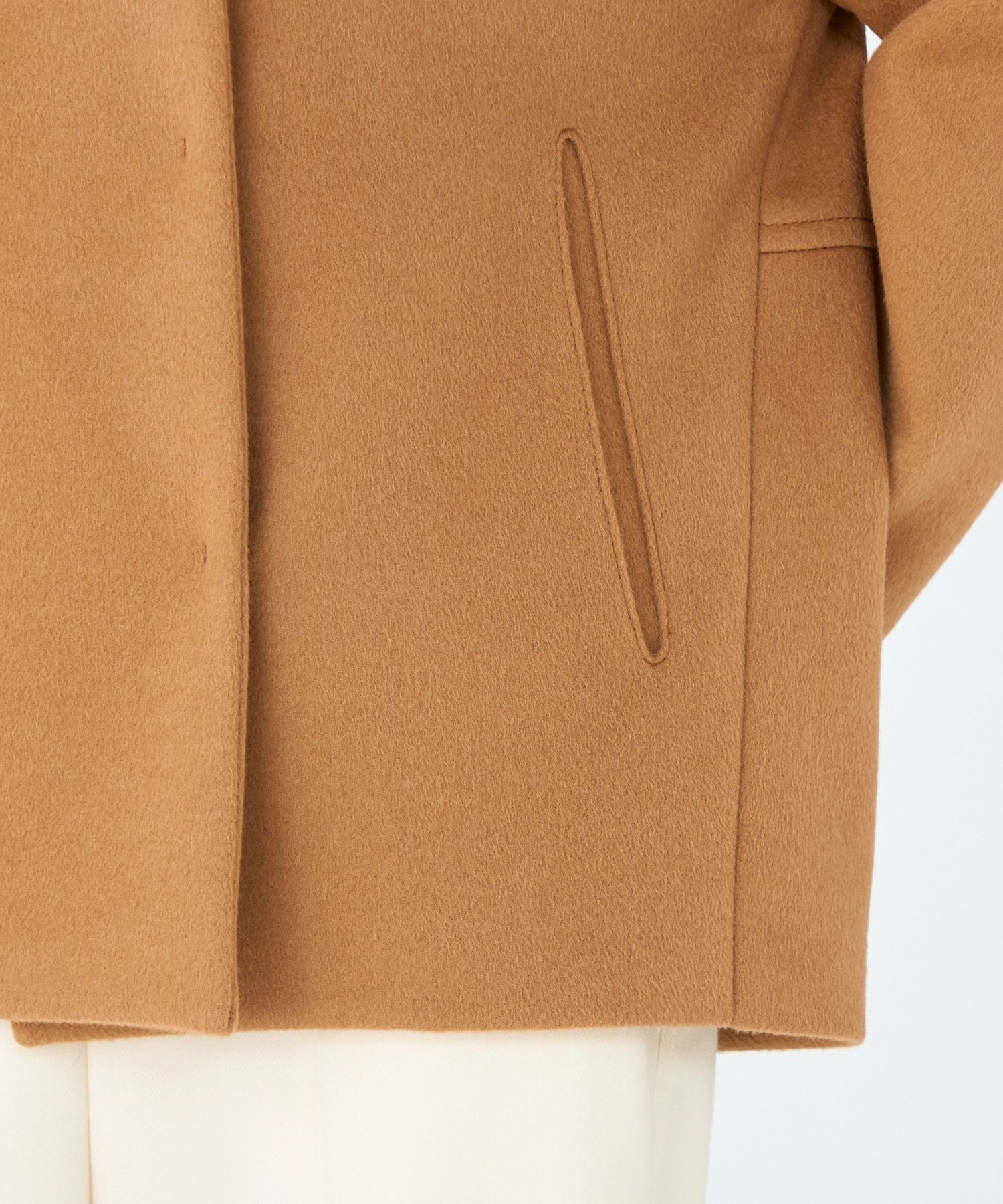 TOMORROWLAND｜ウールカシミヤビーバー ショートコクーンコート