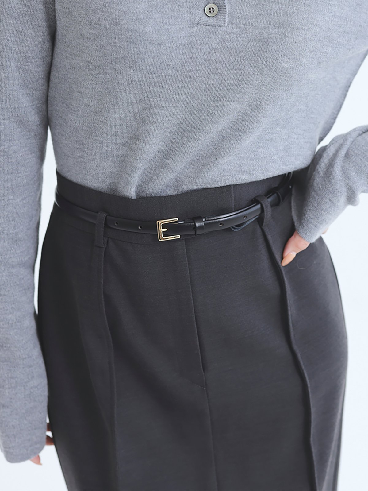 anuans｜プレーンナローベルト | Rakuten Fashion(楽天ファッション