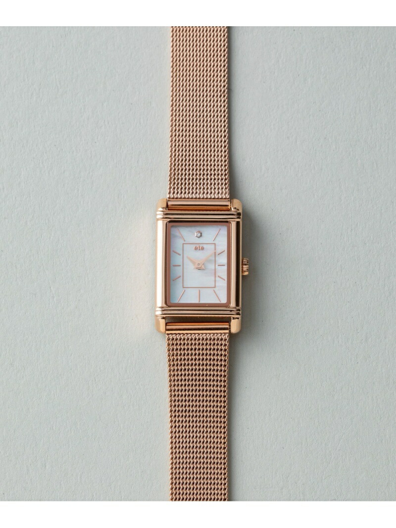 ete｜ソーラーウォッチ スクエア メッシュベルト | Rakuten Fashion