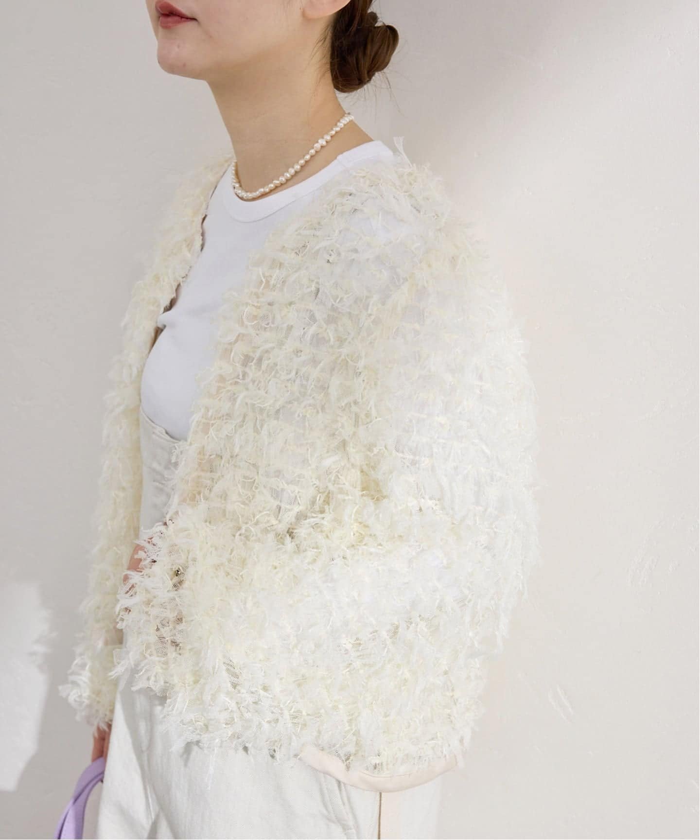 IENA｜《追加予約》チュールテープ カーディガン | Rakuten Fashion