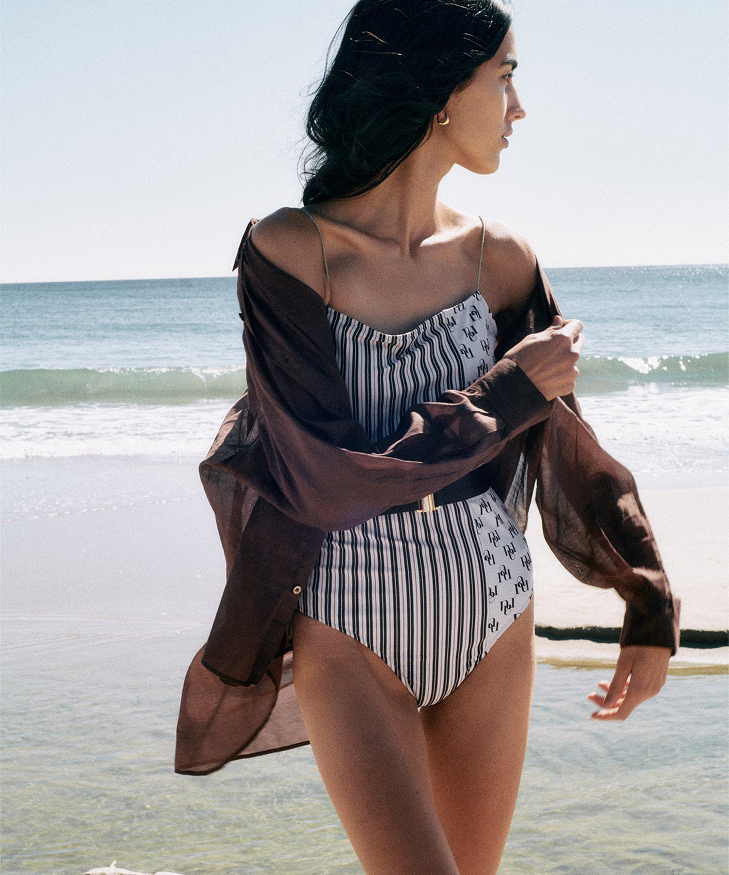 anuans｜ベルテッドワンピーススウィムウェア | Rakuten Fashion(楽天