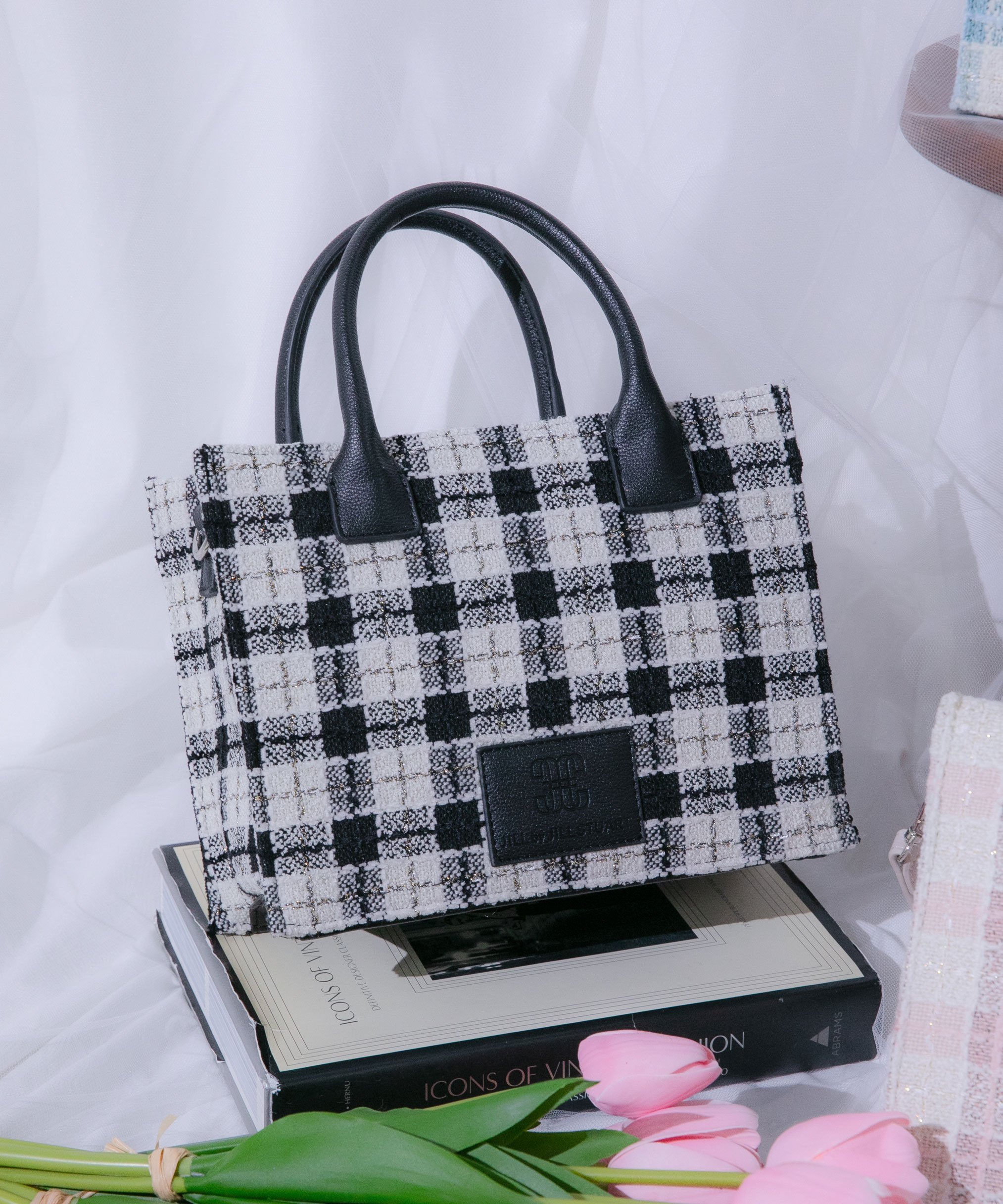 JILL by JILL STUART｜ツイードチェックトートバッグ | Rakuten