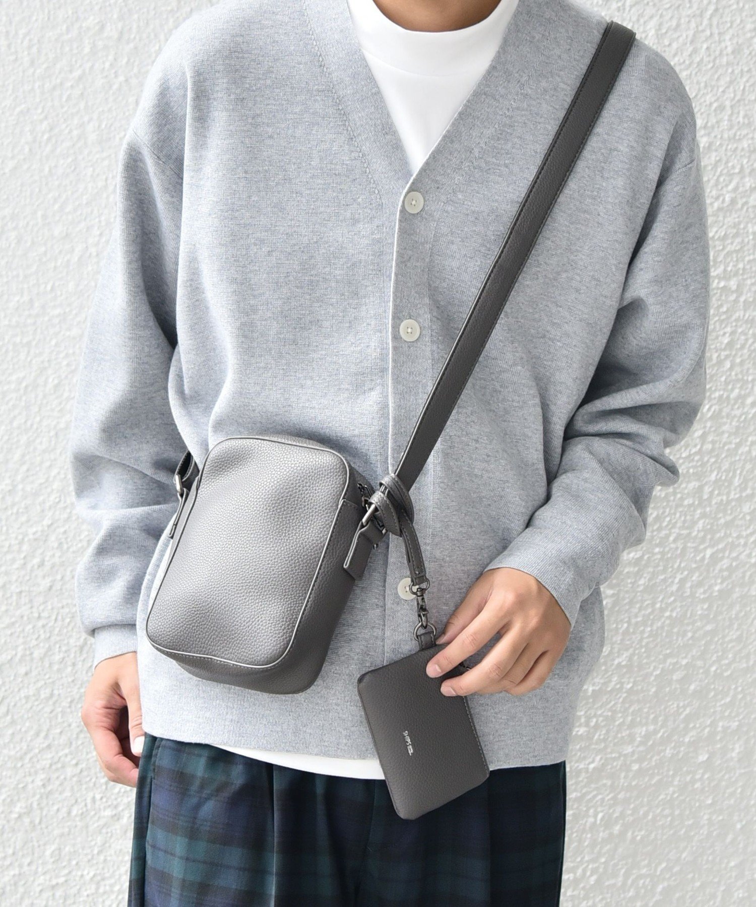 SHIPS｜SHIPS any: スプリット レザー ミニ ショルダーバッグ (カード