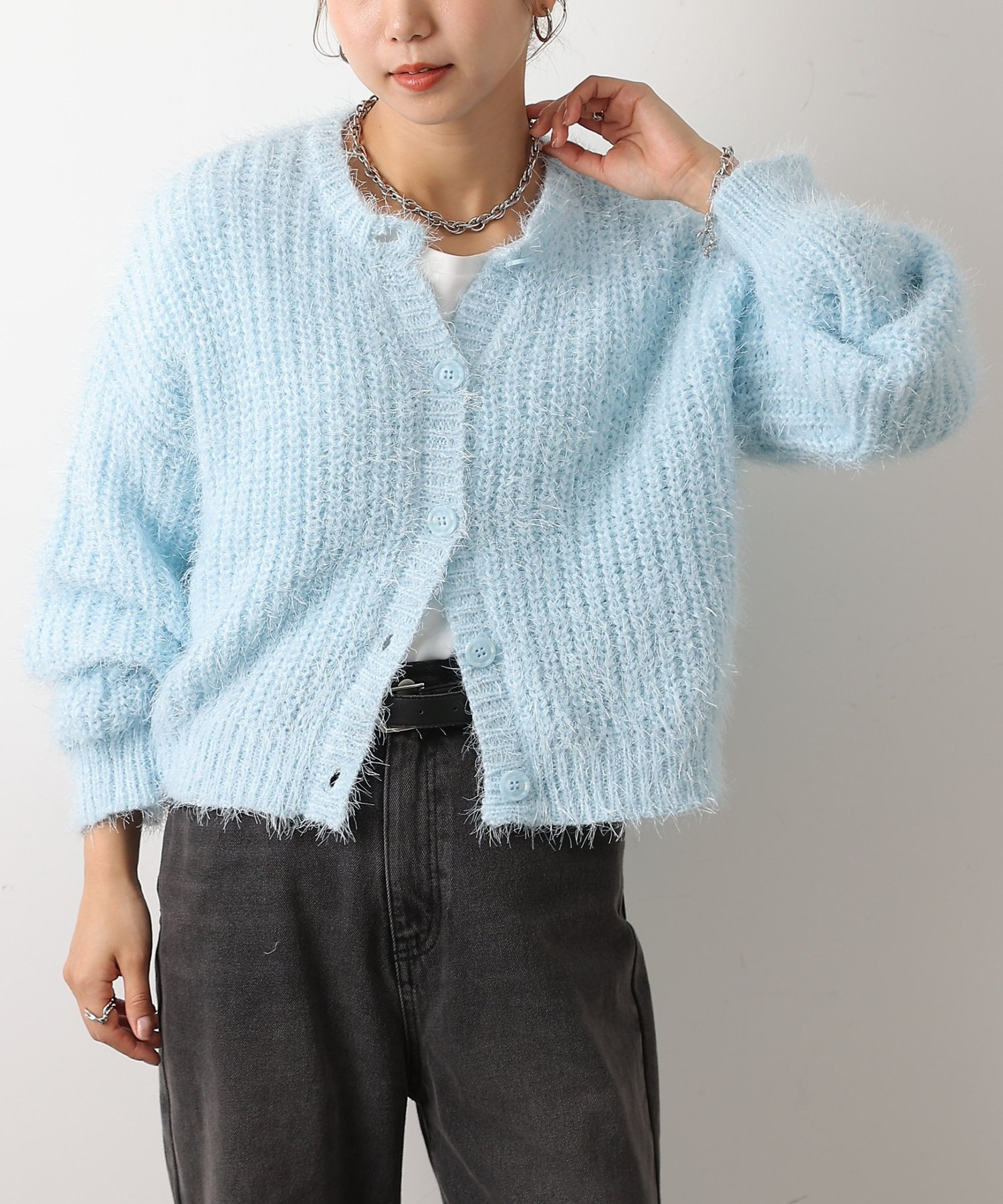 COLONY 2139｜【新色追加】片畦フェザーヤーンカーディガン | Rakuten