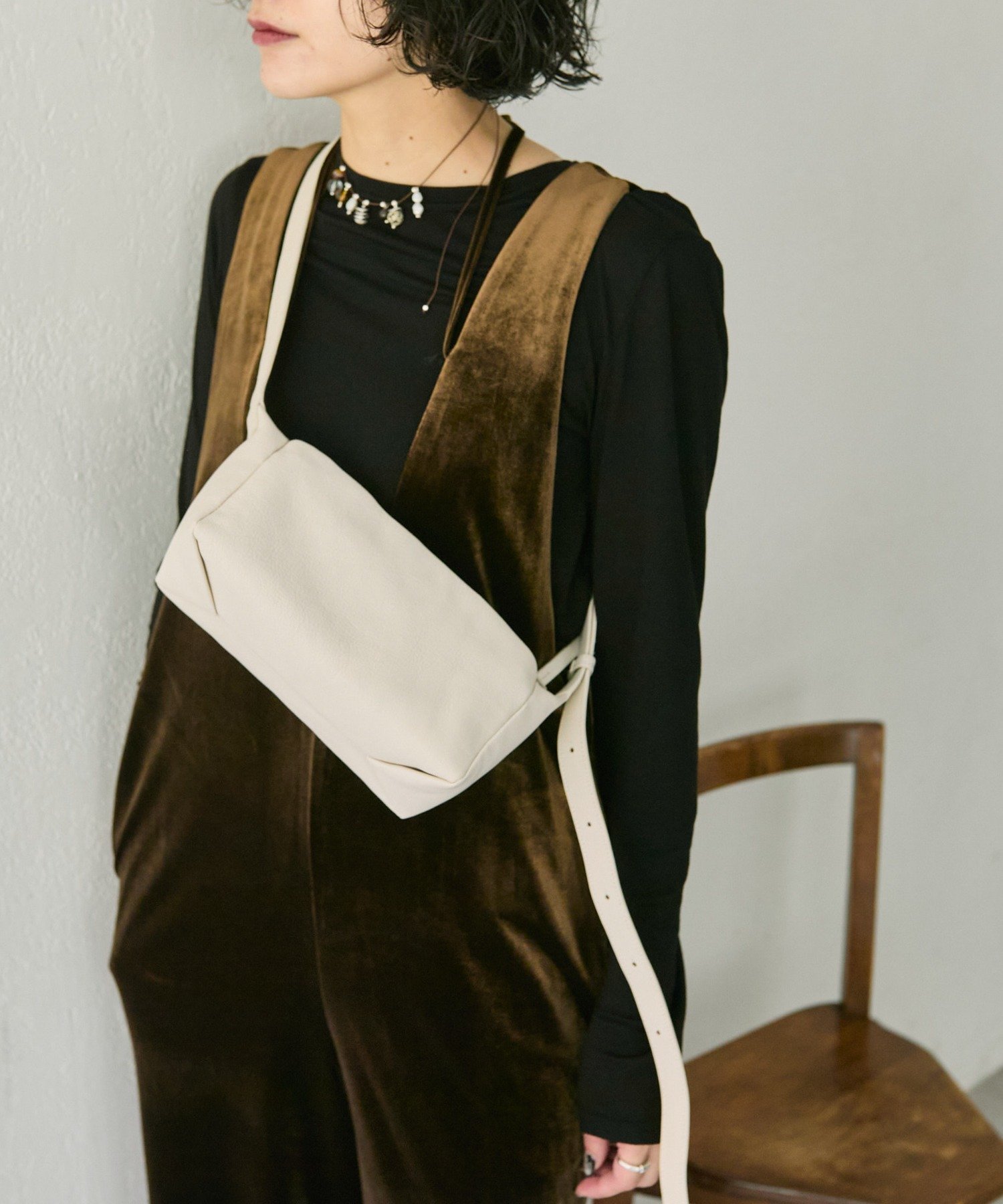 ear PAPILLONNER｜《本革/ミニマムサイズ/軽量》ボックスショルダー