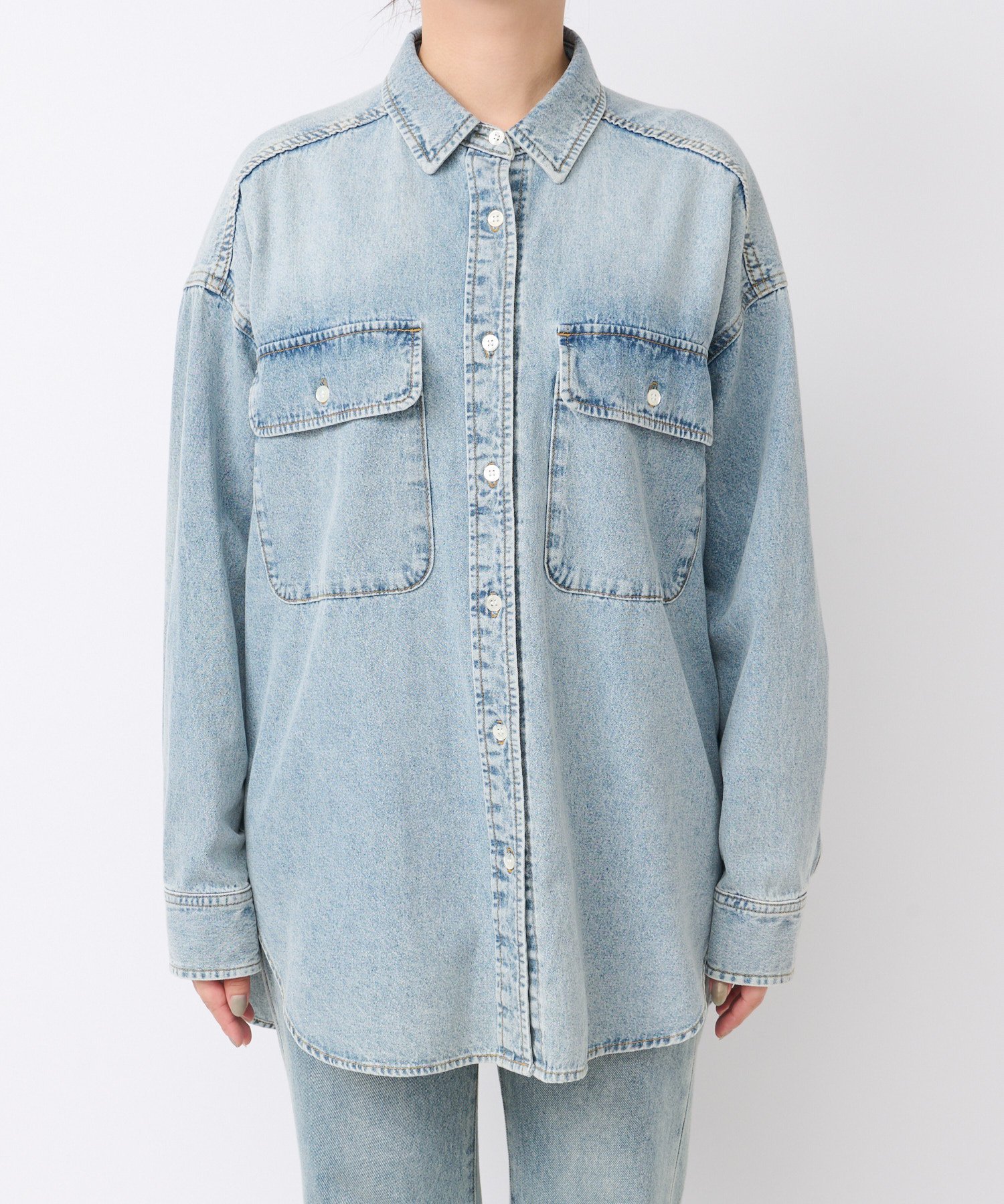RIVE DROITE｜【ベストセラー】【MONN.:.(モン)】ビッグデニムシャツ