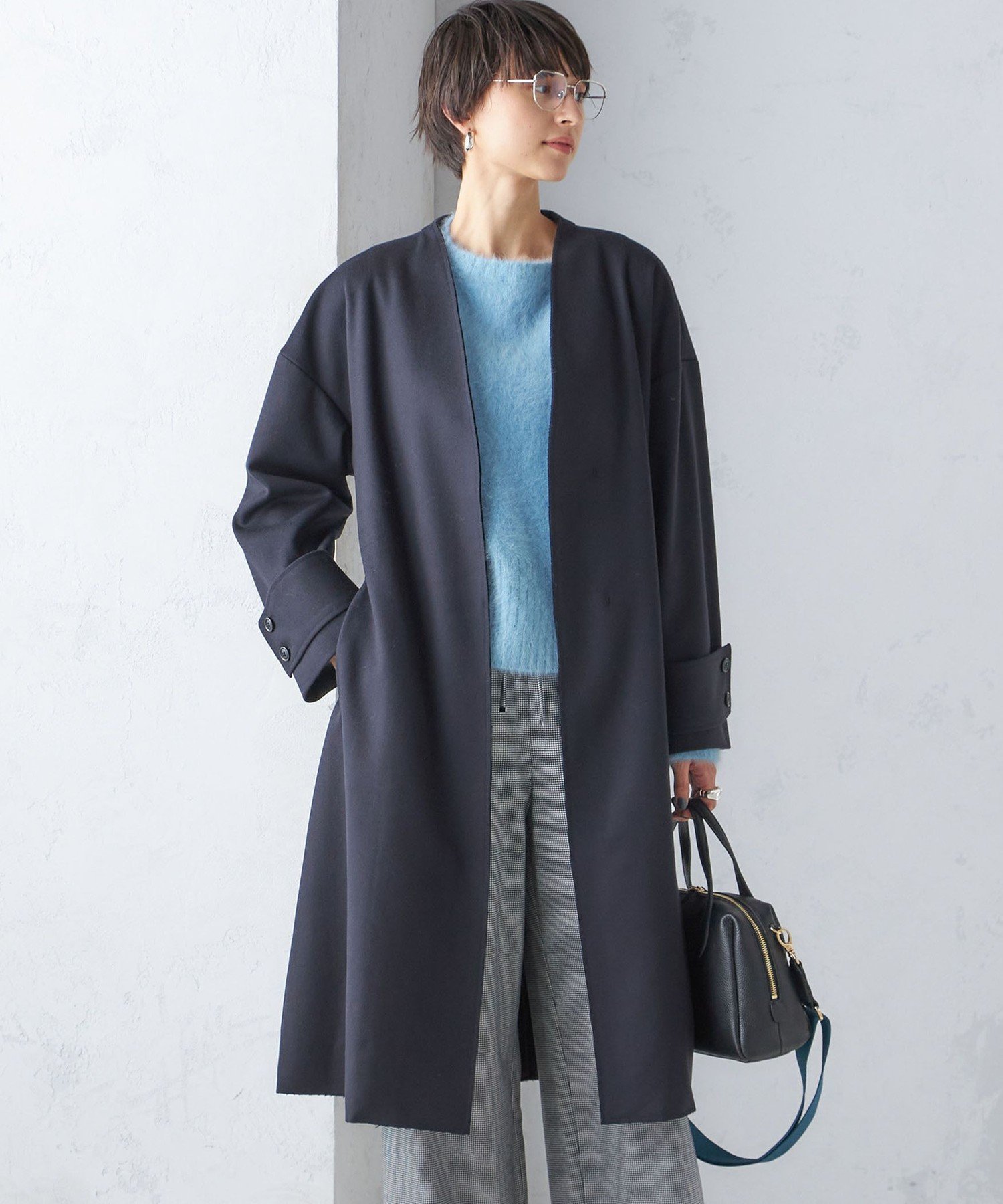 SHIPS｜MANTECO ノーカラー コート | Rakuten Fashion(楽天