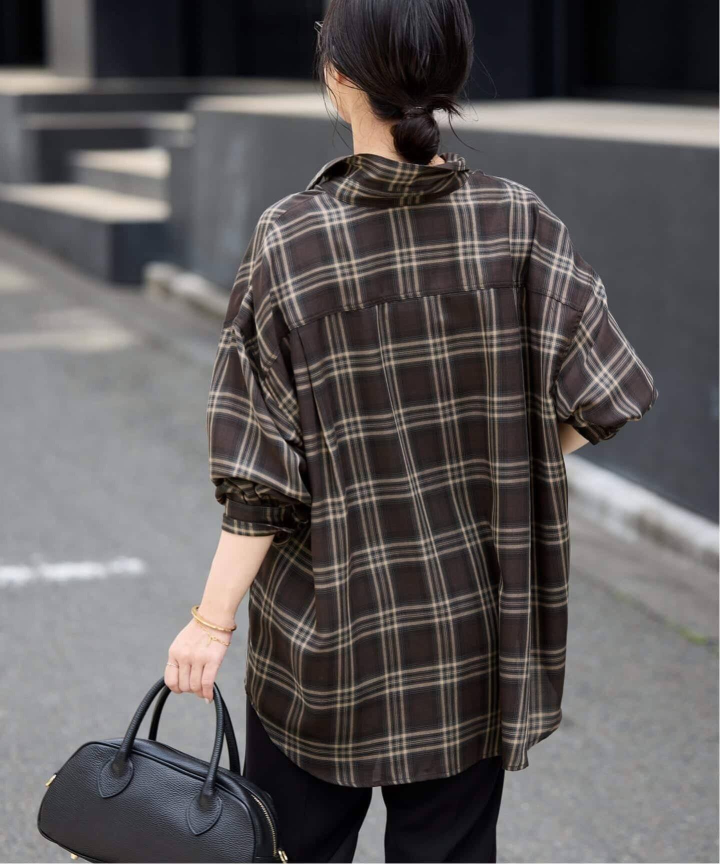 SLOBE IENA｜《WEB・一部店舗限定/追加2》ビエラチェックルーズシャツ