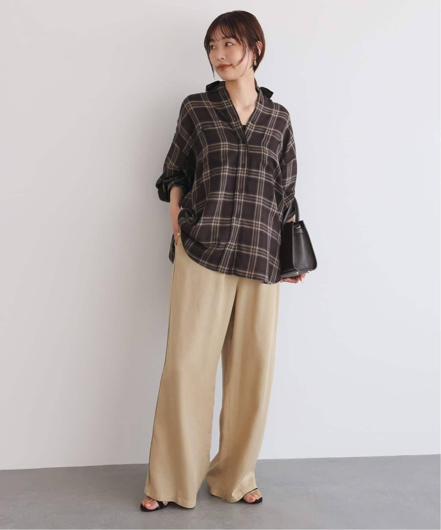 SLOBE IENA｜《WEB・一部店舗限定/追加2》ビエラチェックルーズシャツ