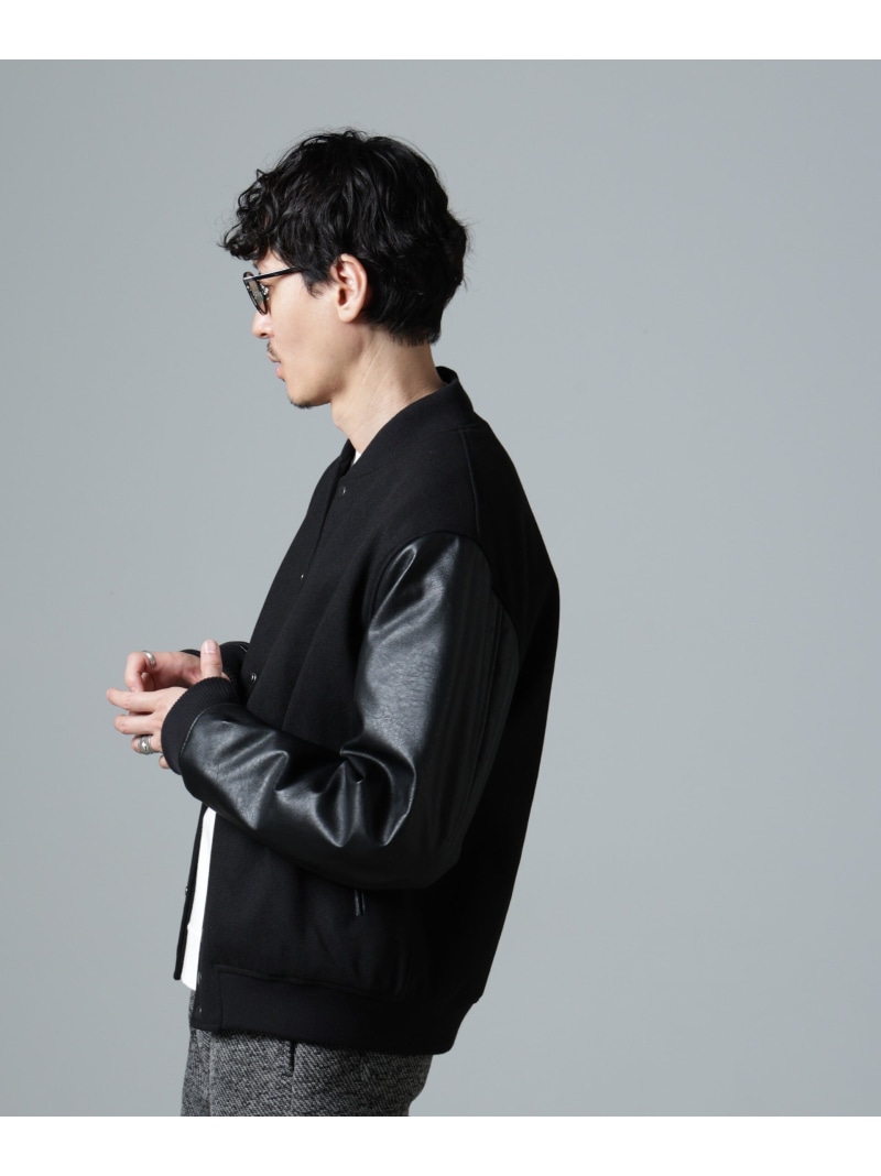 楽天市場】NANO universe フェイクレザー中綿スタジャン ナノ