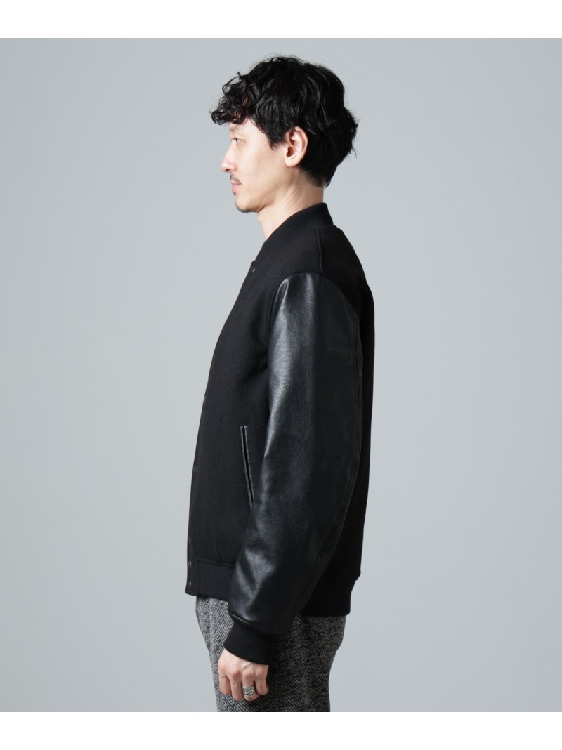 楽天市場】NANO universe フェイクレザー中綿スタジャン ナノ