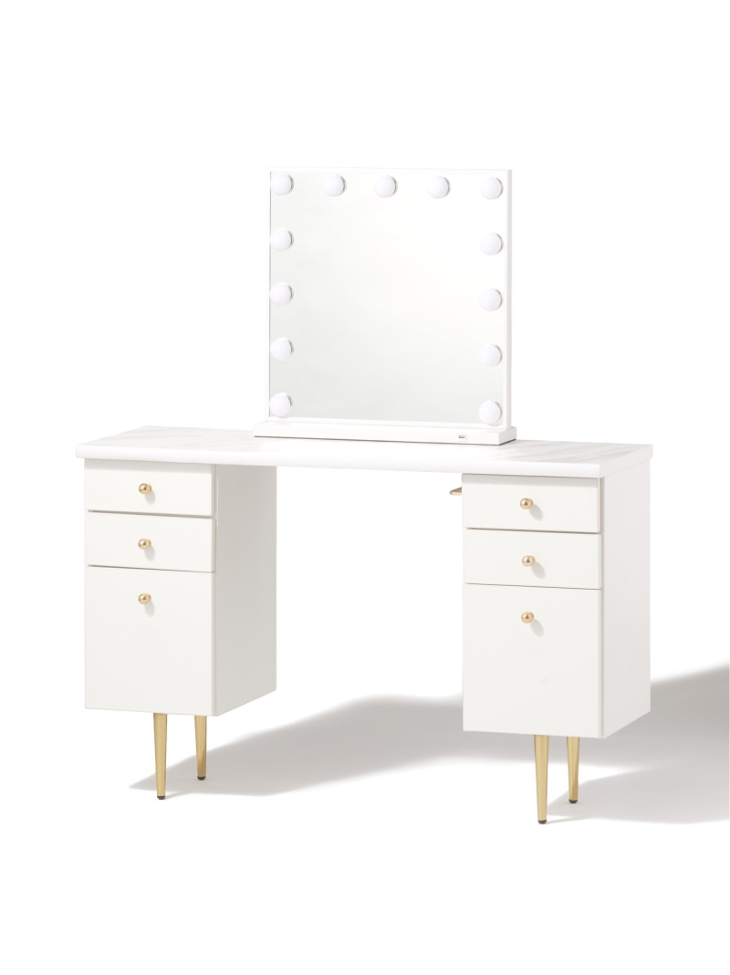 楽天市場】Francfranc エルドラド ハリウッドミラー ホワイト 調光 調