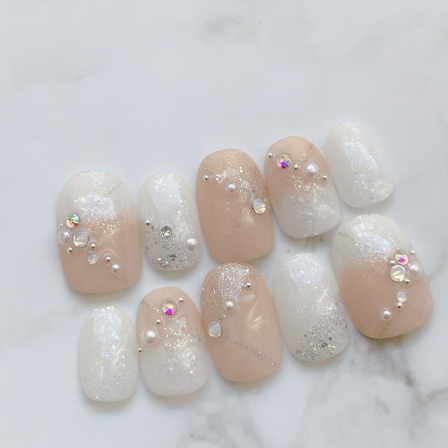 楽天市場】ネイルチップ♪サイズオーダーネイルチップ♪成人式ネイル