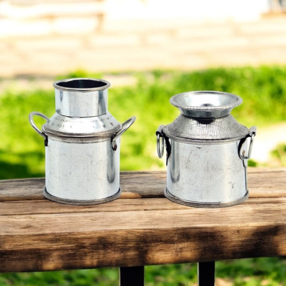 楽天市場】90000443（1点）ミニチュア レトロ合金ミニミルク缶 2タイプ