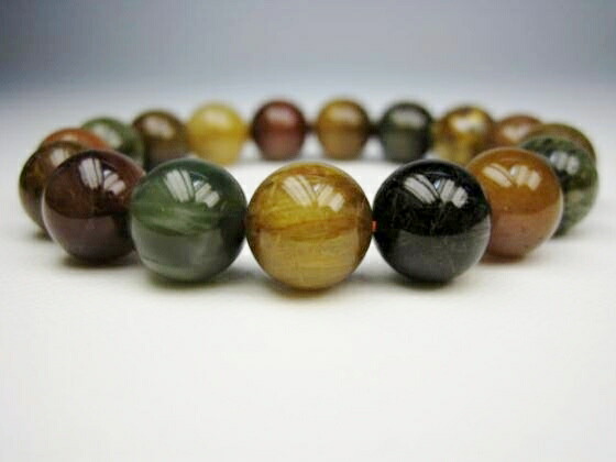 楽天市場】【ブレスレット】ミックスルチルクォーツ福禄寿品質