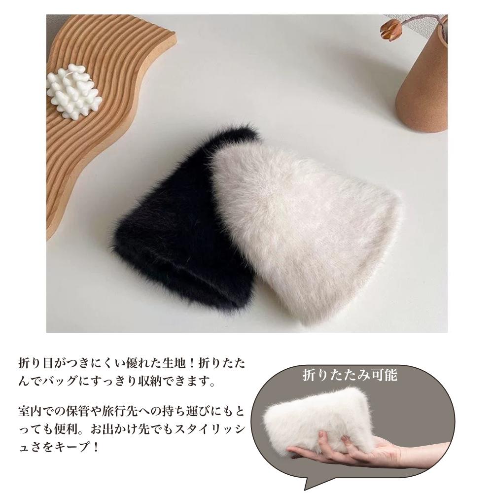 楽天市場】バケットハット レディース 秋冬 ラビットファーハット女性