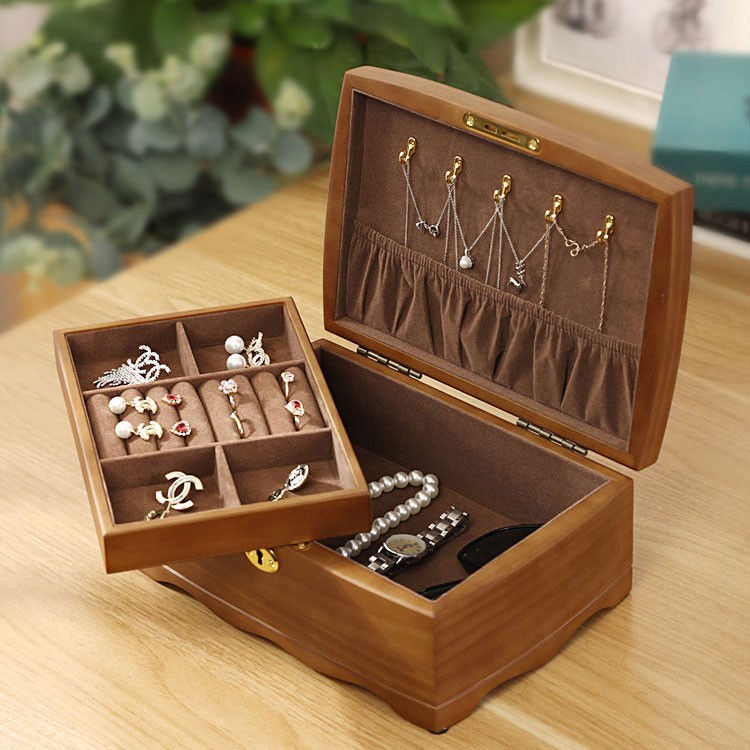 楽天市場】アクセサリーケース ジュエリーボックス 木製 アンティーク