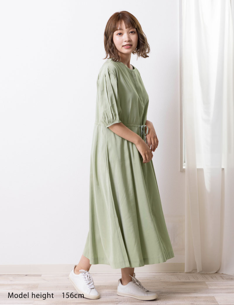 楽天市場】マタニティ ワンピース バルーンスリーブ 産前産後兼用