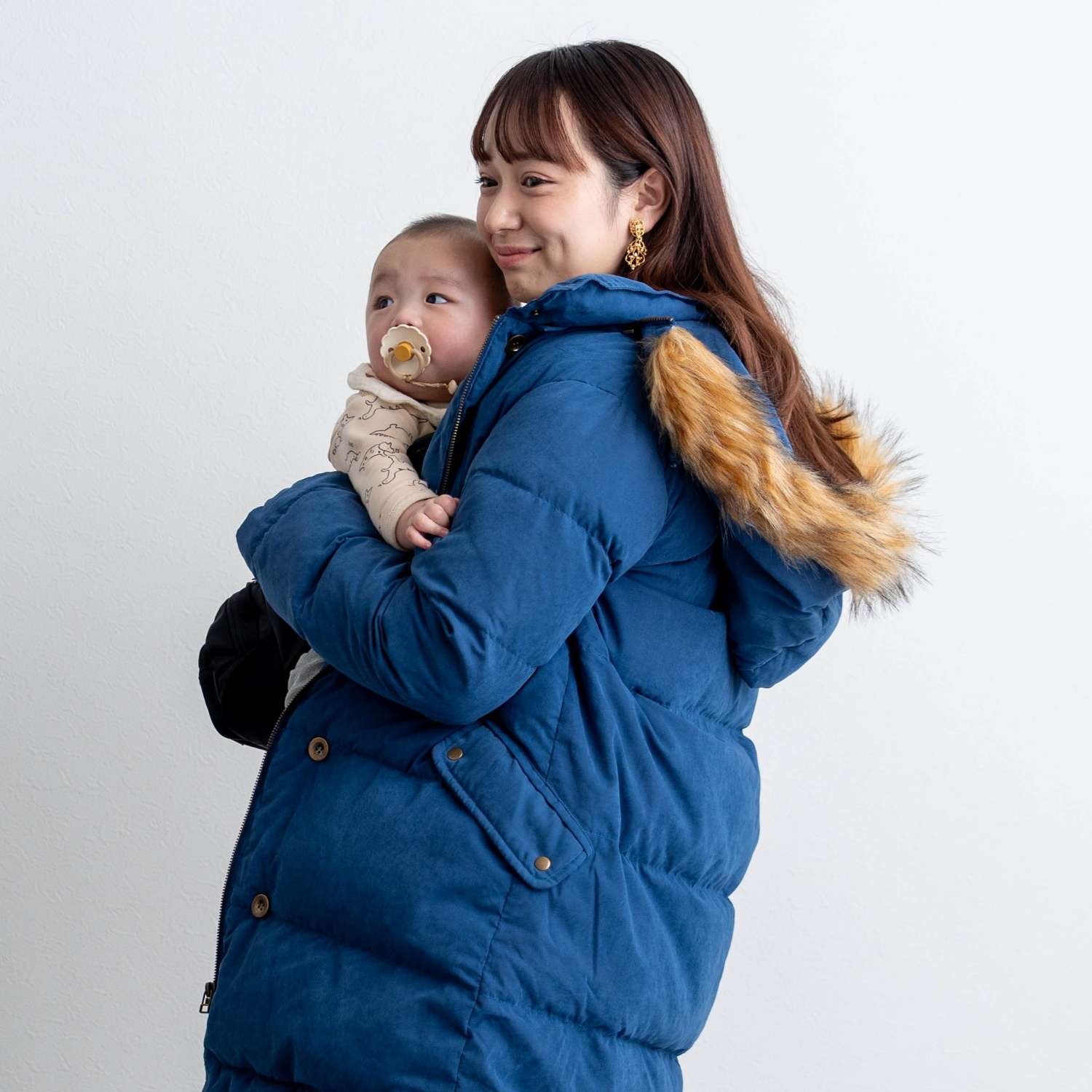 楽天市場】SALE ママコート ダウン モッズ風ダウン 抱っこ対応