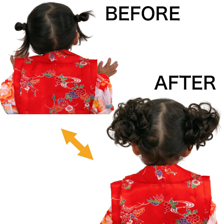 楽天市場】【 七五三 髪飾り 】カール付 シュシュ 小 濃茶 (1コ