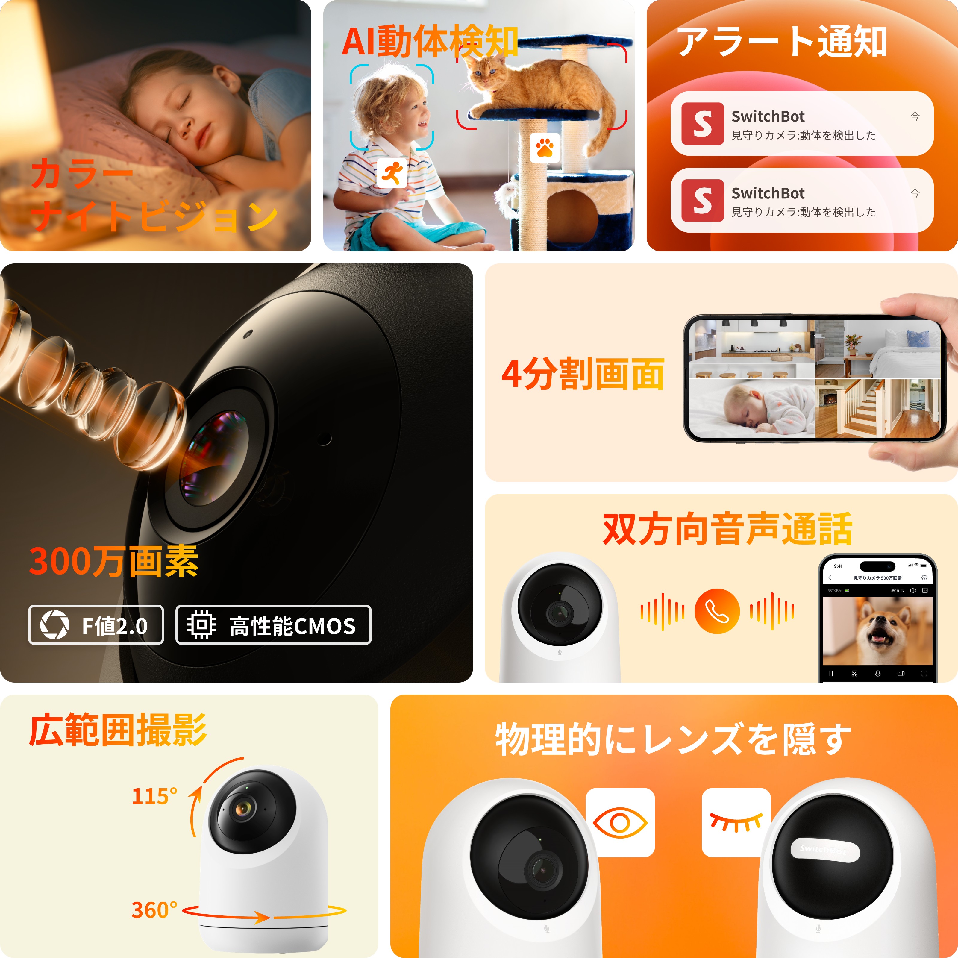 楽天市場】【300万ポイント抽選&限定価格！】SwitchBot 防犯カメラ