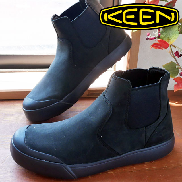 楽天市場】キーン サイドゴアブーツ レディース 黒 靴 エレナ