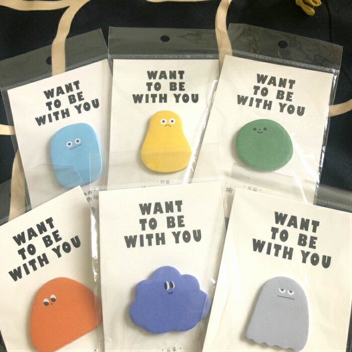 楽天市場】ジェリーモンスター ふせん (h2) 付箋 30枚入 かわいい