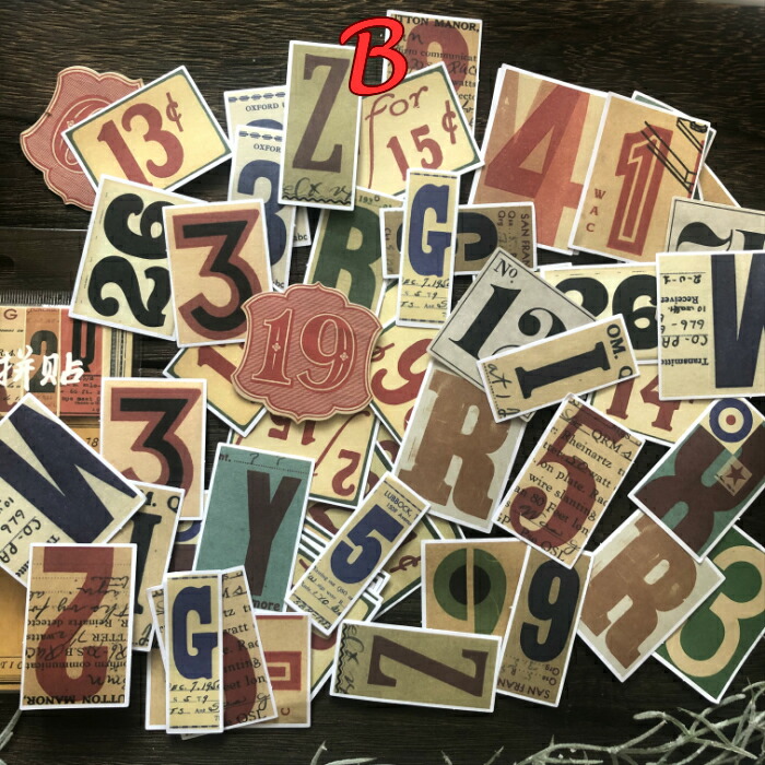 楽天市場】海外製 シール ヴィンテージデザインステッカー (s41) 30柄