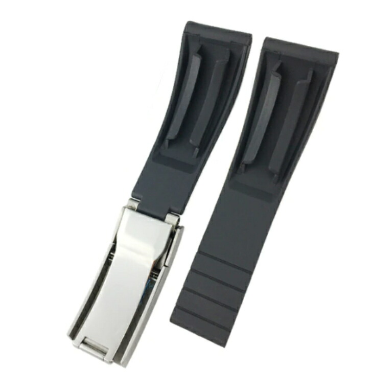 かまちゃん専用※ブラックレザー 時計ベルト ロレックスバックル かま